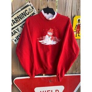 1999 Hallmark by Morning Sun Christmas Snowman crewneck Size M